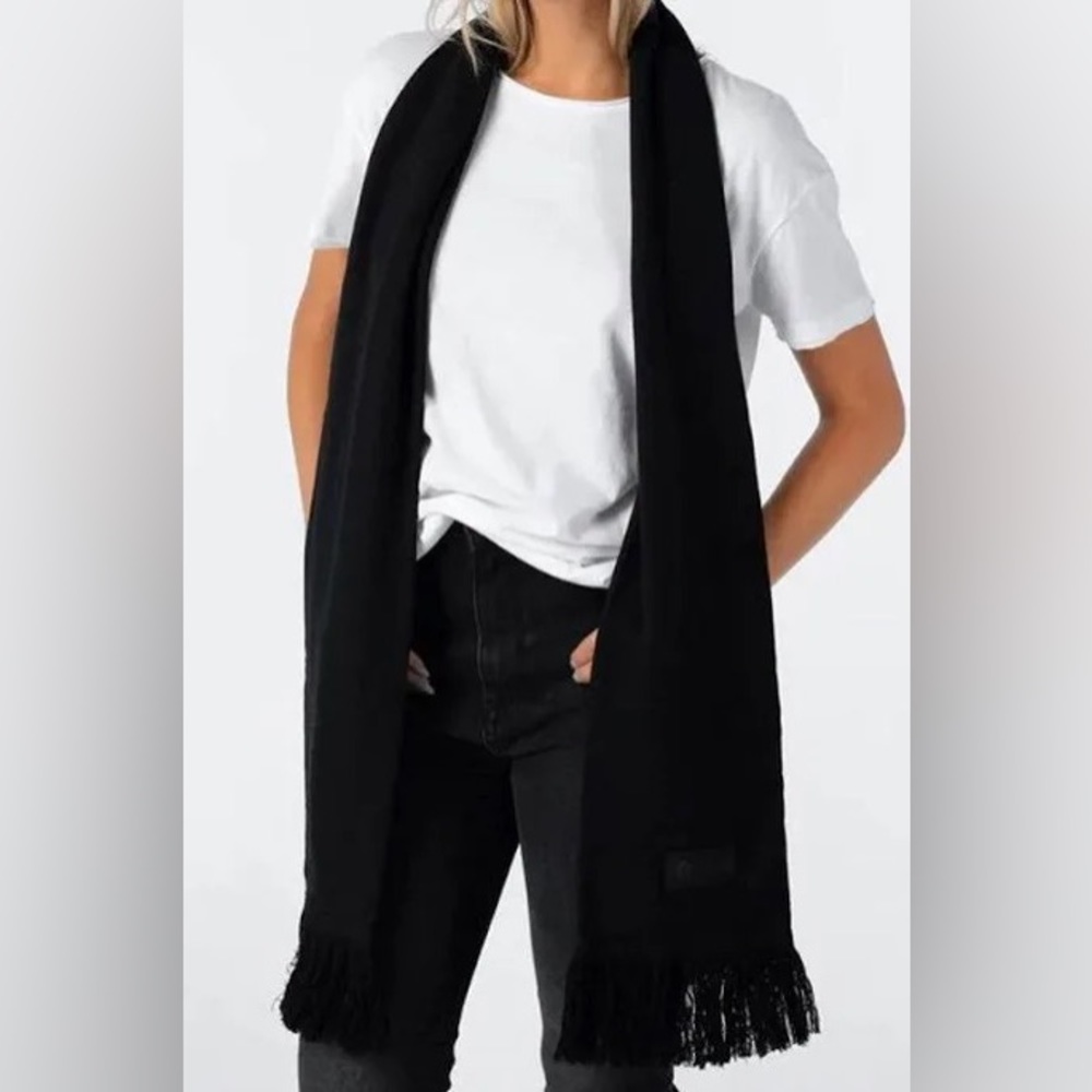 Ethika 100% Cashmere Scarf in Black - NWOT